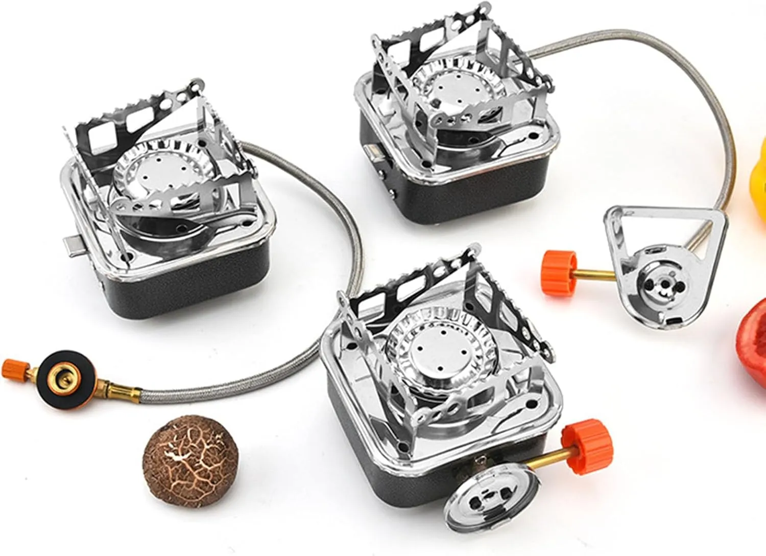 Portable Outdoor Burners Easy to Carry Outdoor Stove Portable Foldable Stove Hiking Cookware for Outdoor Cooking Picnics