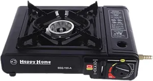 Portable Outdoor Stove, Camping Butane Charcoal Stove, BDZ-155-A 3000W Single Burner with Carry Bag, Electronic Ignition, Black Color