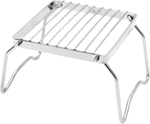 Portable Stainless Steel Folding Barbecue Grill Bbq Tools for Camping and Park Activities Compact and Easy to Assemble Bbq Accessories