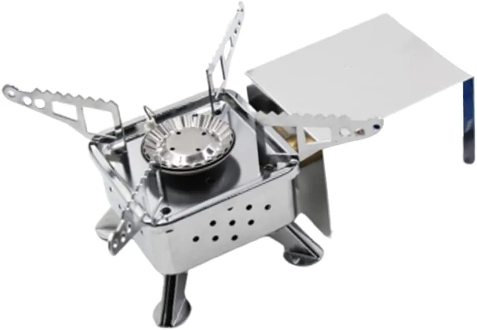 Portable Stove Camping Propane Stove Folding Picnic Cooker Strong Stainless Steel Outdoor Cooking Furnace