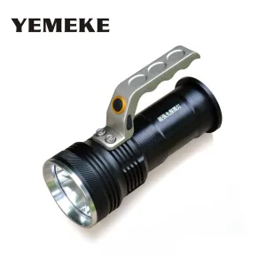 Portavle R5 Torch Movable Outdoor Lighting Rechargeable Portable Camping Spotlight LED Flashlight   2*18650 Battery   Charger