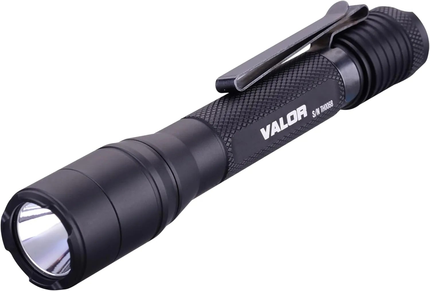 PowerTac Valor 800 Lumen Compact Flashlight, High-Performance EDC Light, 138m Beam, IPX8 Waterproof, Durable Aluminum Body, Pocket-Sized Tactical Flashlight for Everyday Carry(W/Clip)