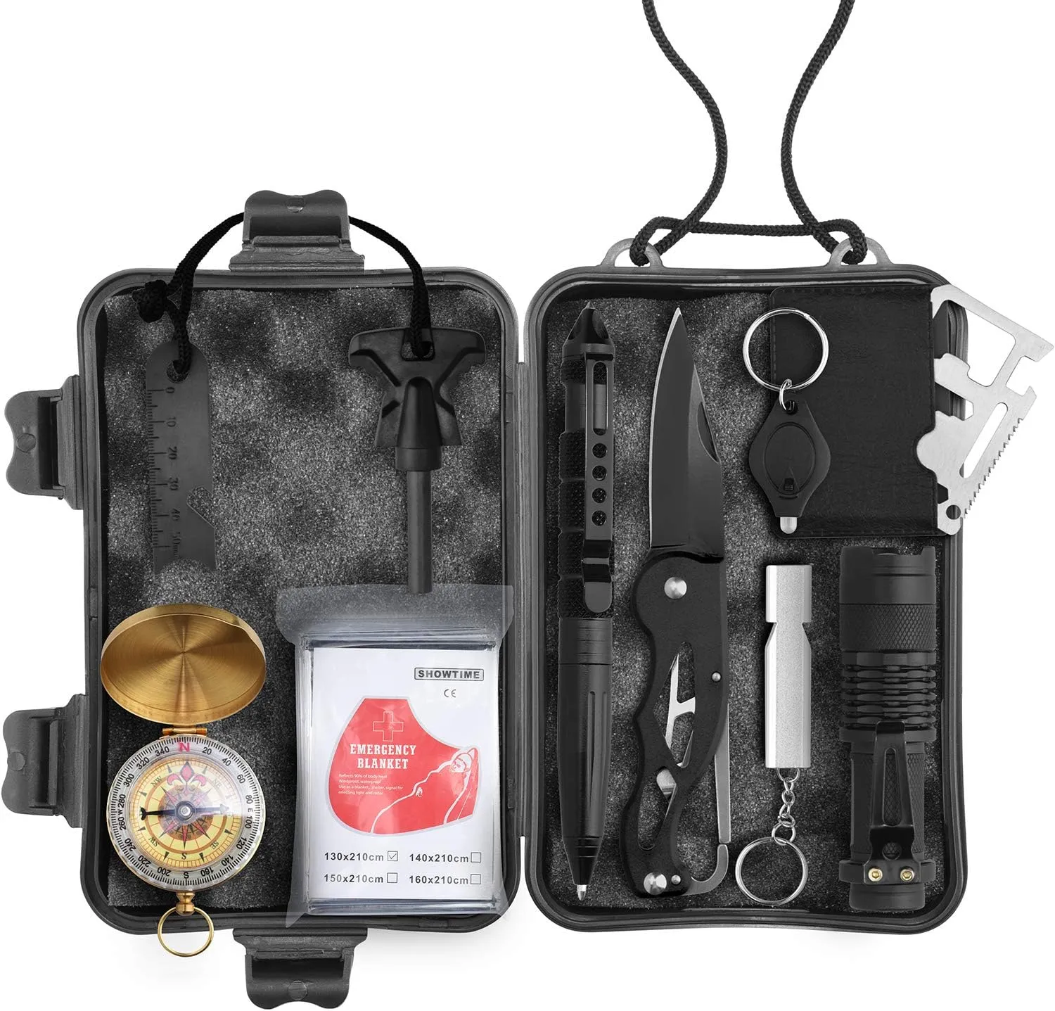 Prepare-1 Survival Tool Kit for Camping Gear, Hiking, Climbing, Fishing, Hunting, Backpacks, Cars (WP-20182812)