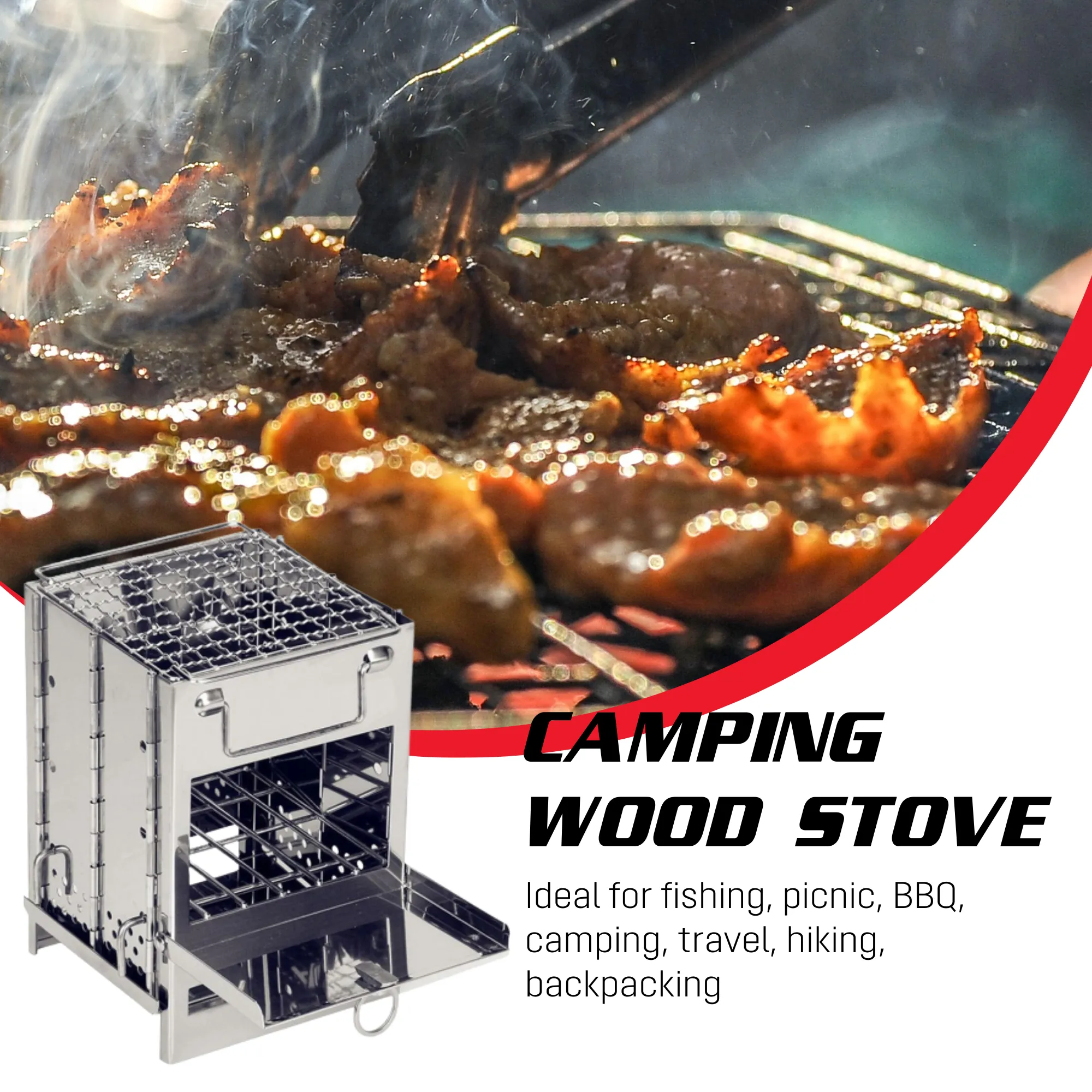 PREPARED4X Camping Wood Stove