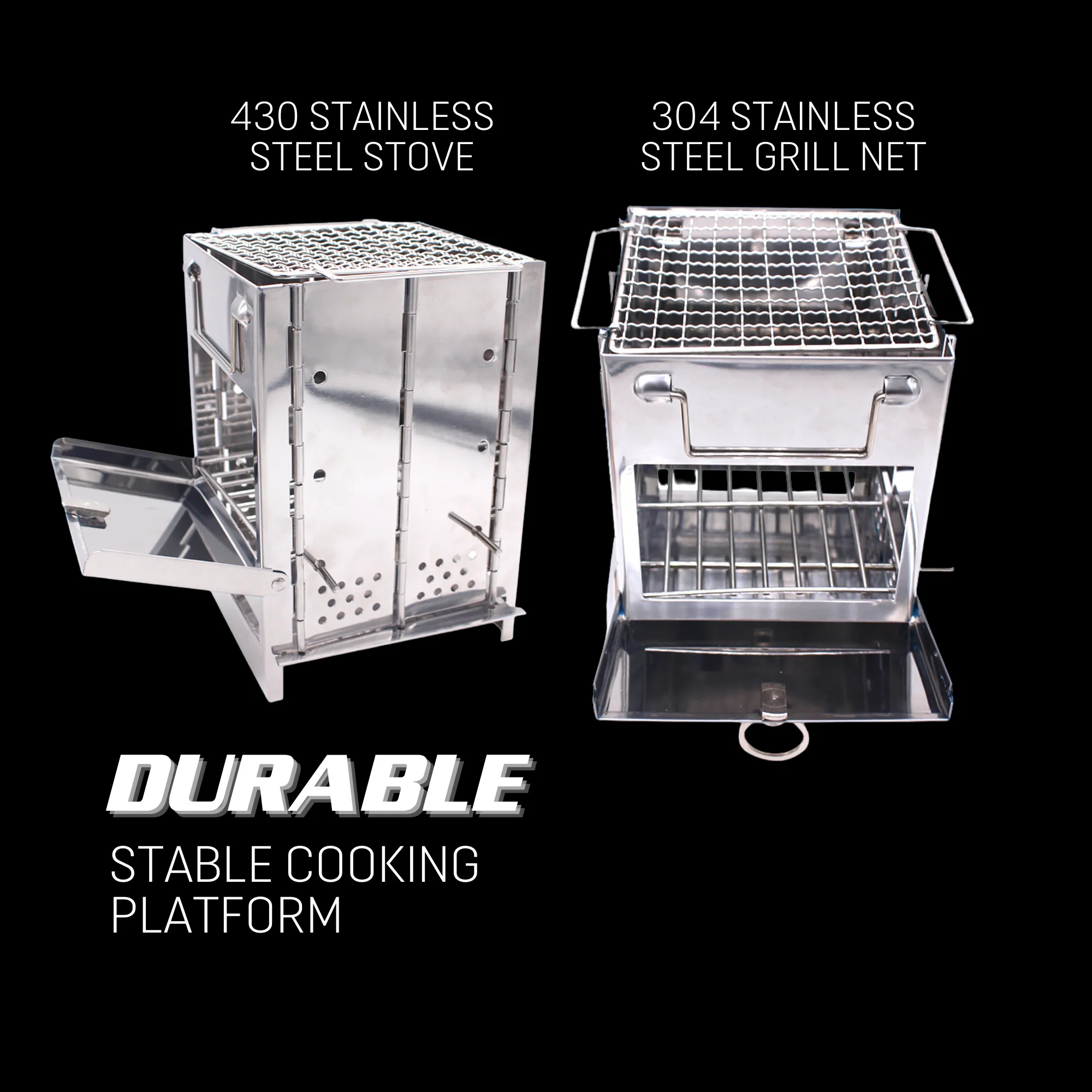 PREPARED4X Camping Wood Stove