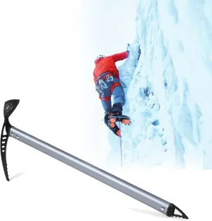 Professional Ice Climbing Axes, Lightweight Outdoor Walking Pickaxe with Aluminum Material Length 24 * 60/70/80cm Weight 403g/432g/458g, Climbing Equipment for Mountaineering Hiking