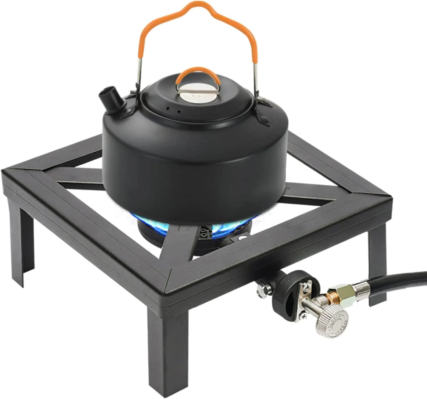Propane Gas Stove, Portable Outdoor Camping Stove，Gas Burners for Cooking Outdoor, Camping, Barbecue, Black
