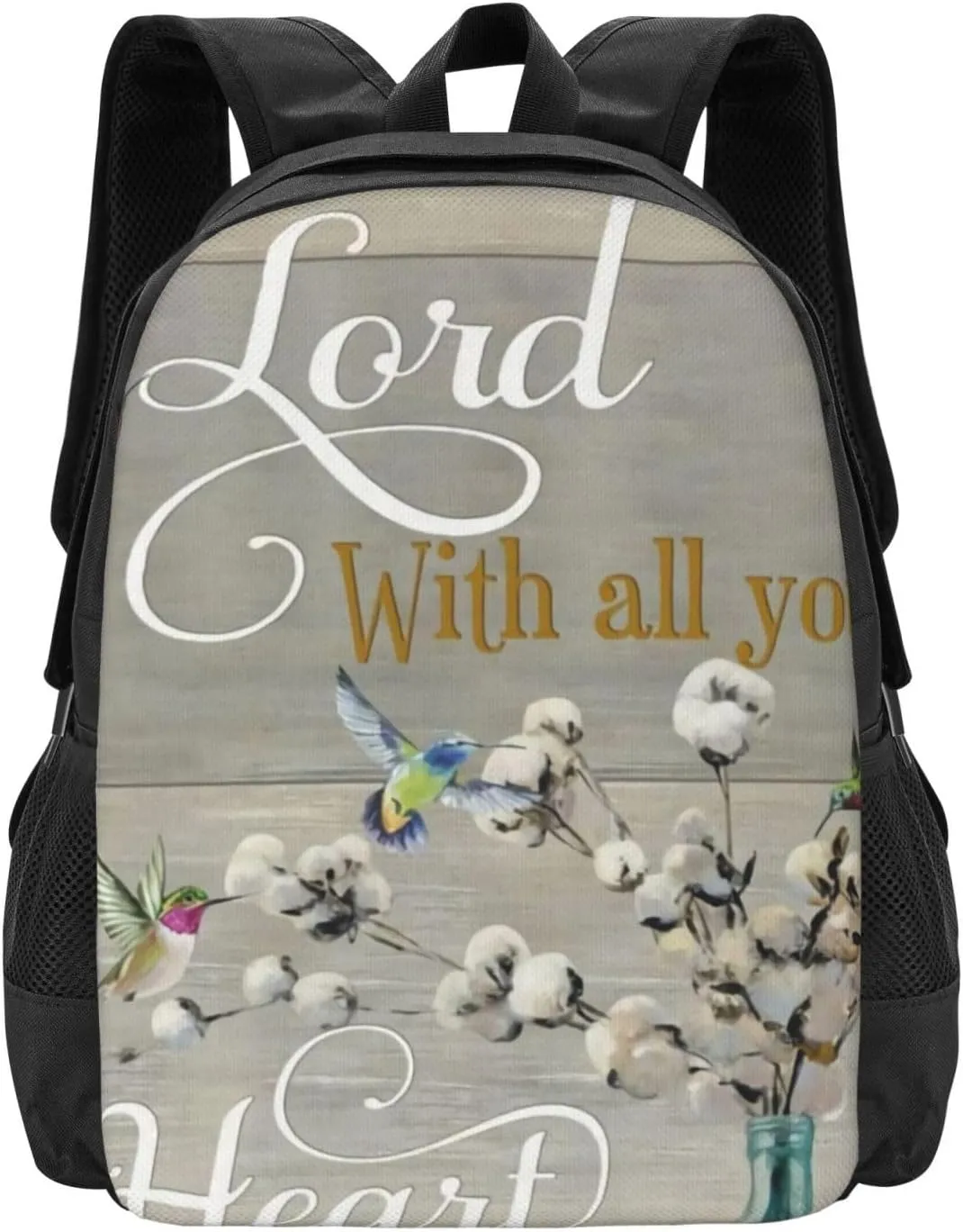 Proverbs 3 5 Hummingbird Scripture Lightweight Packable Backpack Travel Casual Large Capacity Daypack Foldable Backpack For Men Women