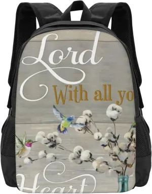 Proverbs 3 5 Hummingbird Scripture Lightweight Packable Backpack Travel Casual Large Capacity Daypack Foldable Backpack For Men Women