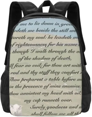 Psalm 23 The Lord Is My Shepherd, Irish Field Lightweight Packable Backpack Travel Casual Large Capacity Daypack Foldable Backpack For Men Women