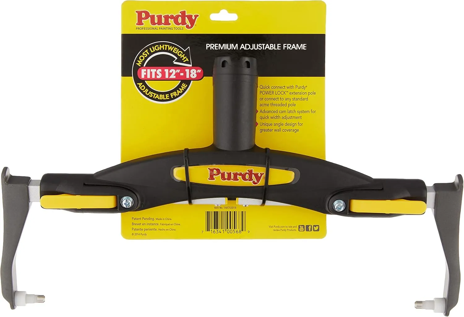 Purdy 14A753018 Premium 12-18 inch Adjustable Frame, One Size, Multi