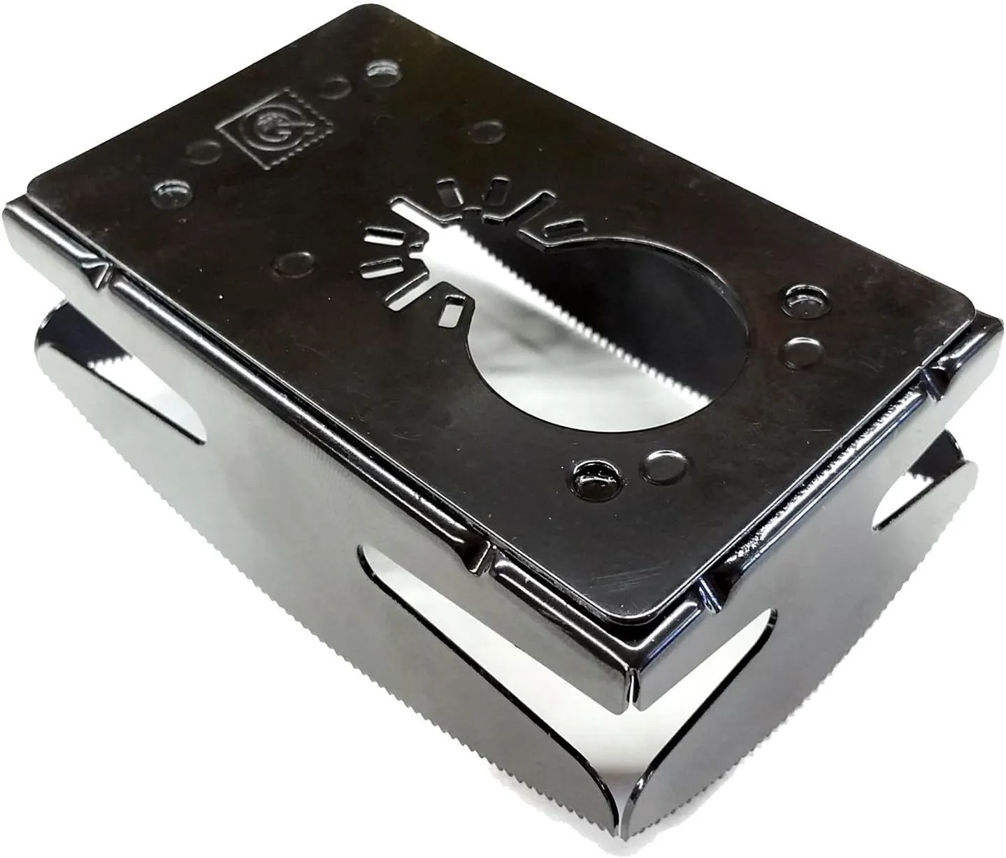 Qbit SQ1000-S Stainless Steel Cut Outs, Magnepull QBit Outlet Square Slot Cutter Box for Oscillating Power Multi-Tools to Cut-in Single Gang Wall Boxes Drywall Tools for Home Improvement