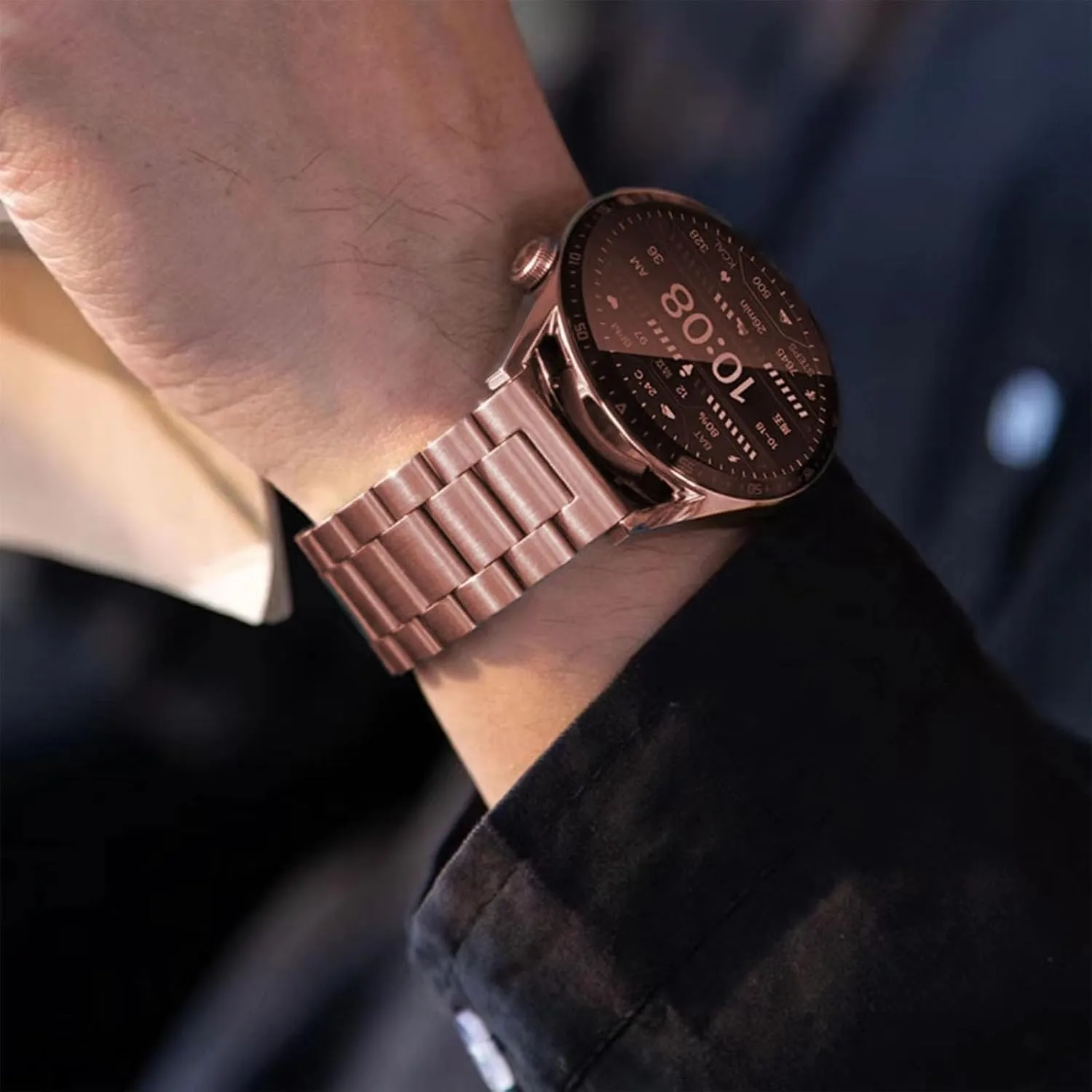 Quick Release Stainless Steel Watch Band Metal Matte brushed Watch Strap 18mm 20mm 22mm Smartwatch Replacement Band Men Women