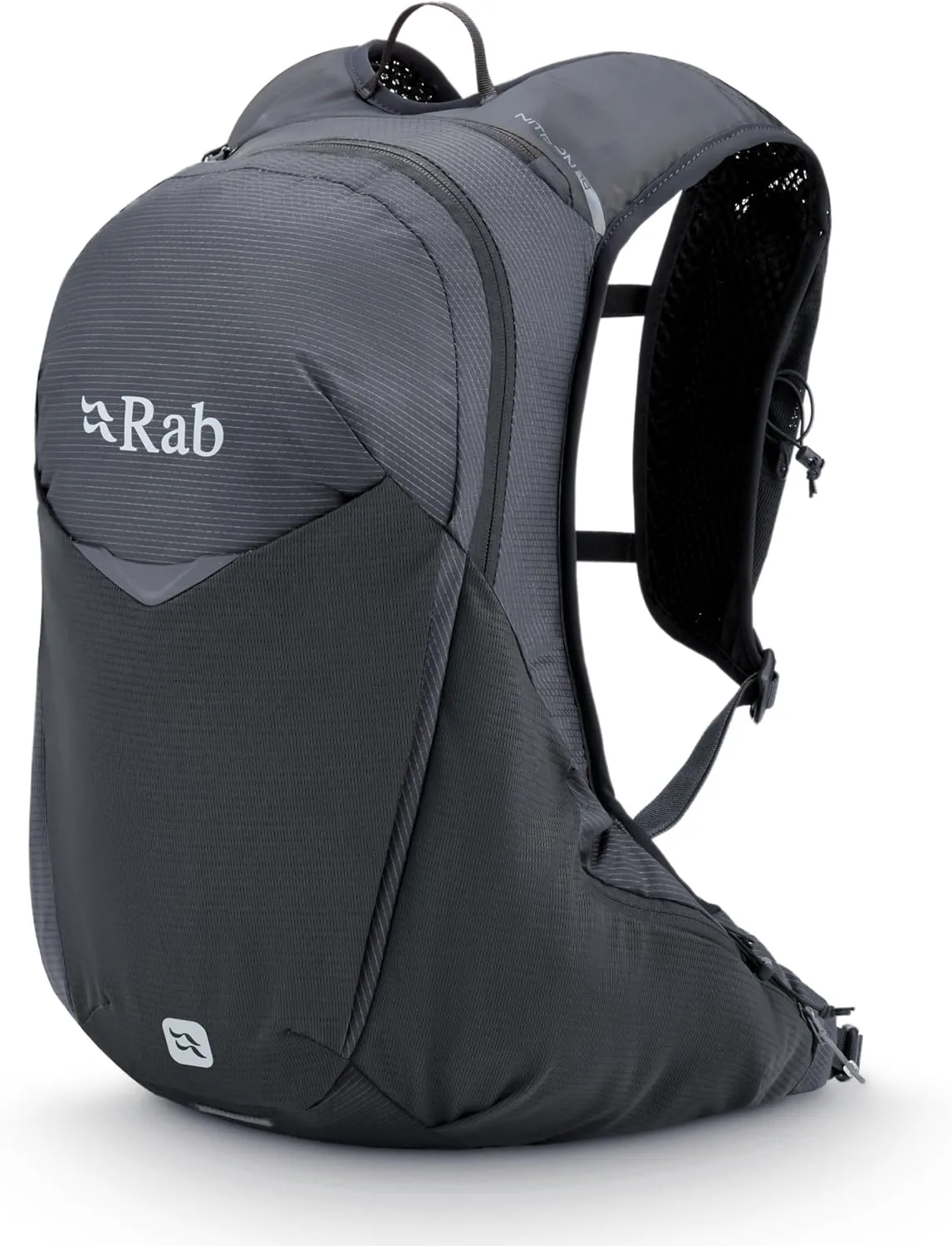 Rab Nitron Lightweight Hydration Pack - Comfortable Daypack for Hiking, Trekking, & Trail Running - Anthracite - 18-Liter (Back Length - Medium)