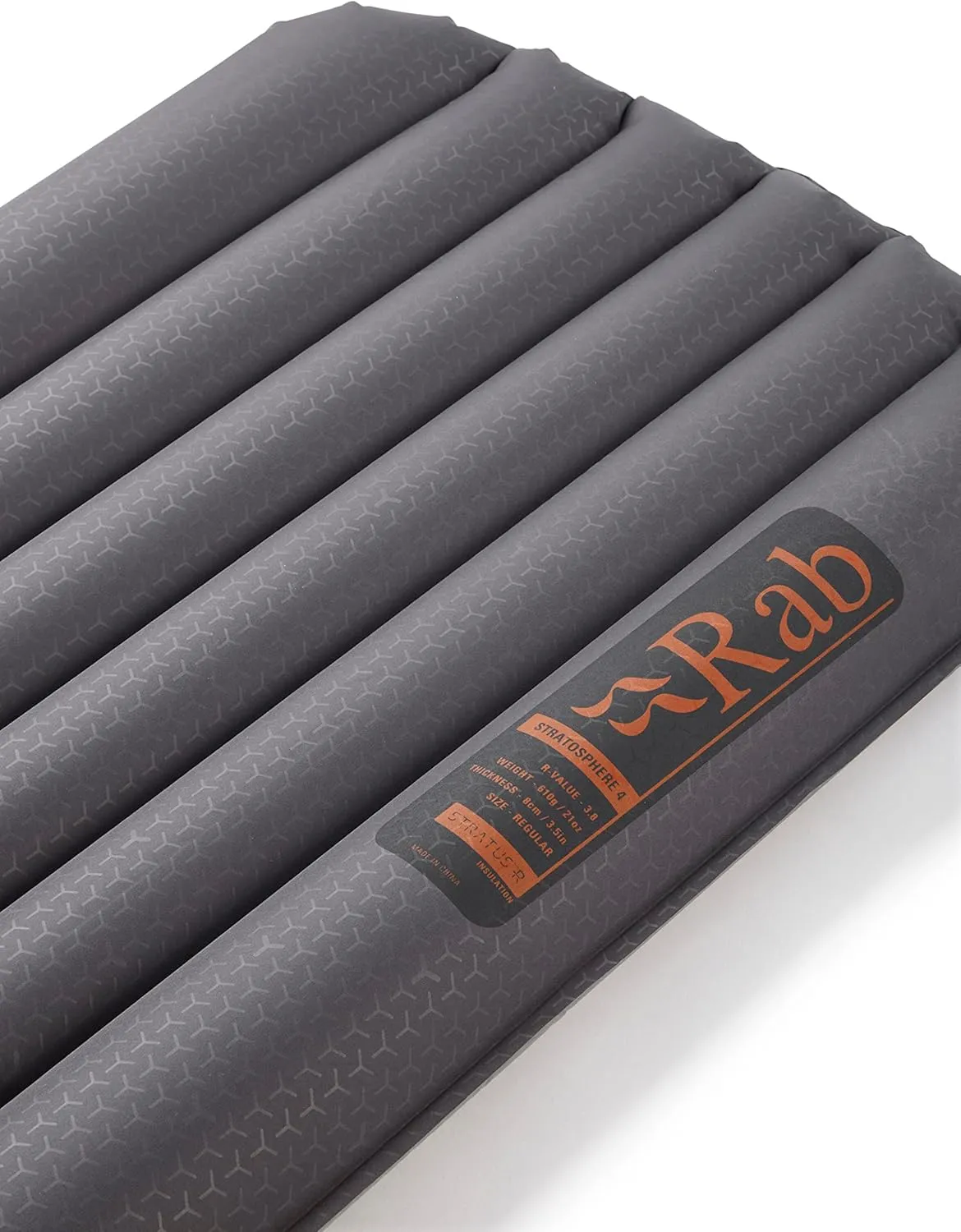 Rab Stratosphere 4 Lightweight Insulated Sleeping Pad for Camping & Backpacking - Graphene - Regular