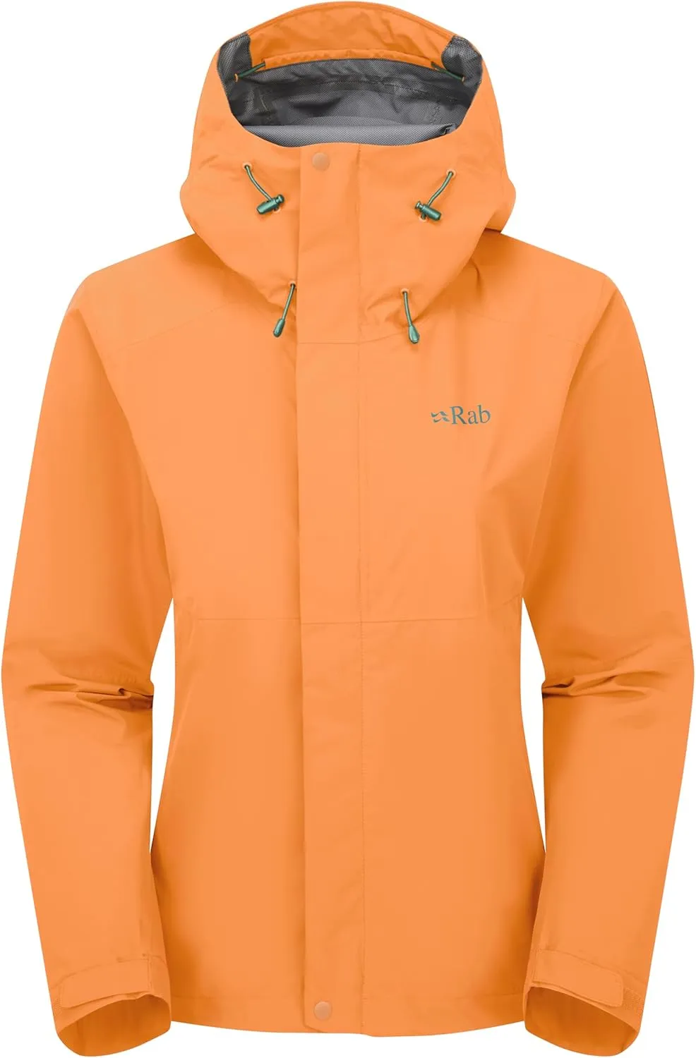 Rab Women's Downpour Jacket - Lightweight Waterproof Hooded Coat for Hiking & Trekking
