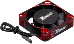 RC Motor Cooling Fan 40mm 16000RPM Fits 56mm 55mm 58mm Diameter Motor Heatsink RC Cooling Fans for 1/5 1/6 RC Truck Car (Red Black)