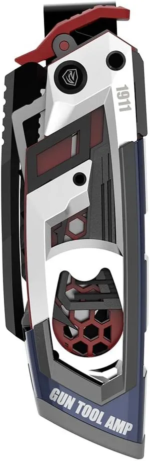 Real Avid Gun Multitool for 1911 Handguns| 28-In-One Pistol Gun Tool with Screwdriver, Bushing Wrench, Bit Set, Nut Wrenches, Hex Keys, Pin Punch, Pick, File, Holster & More for Gunsmithing