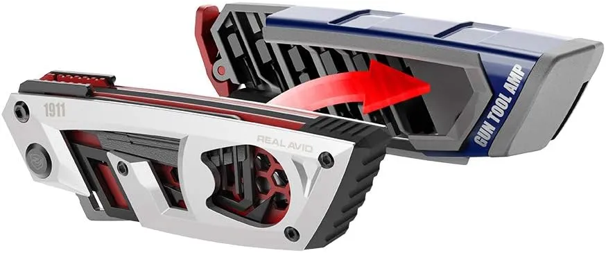 Real Avid Gun Multitool for 1911 Handguns| 28-In-One Pistol Gun Tool with Screwdriver, Bushing Wrench, Bit Set, Nut Wrenches, Hex Keys, Pin Punch, Pick, File, Holster & More for Gunsmithing