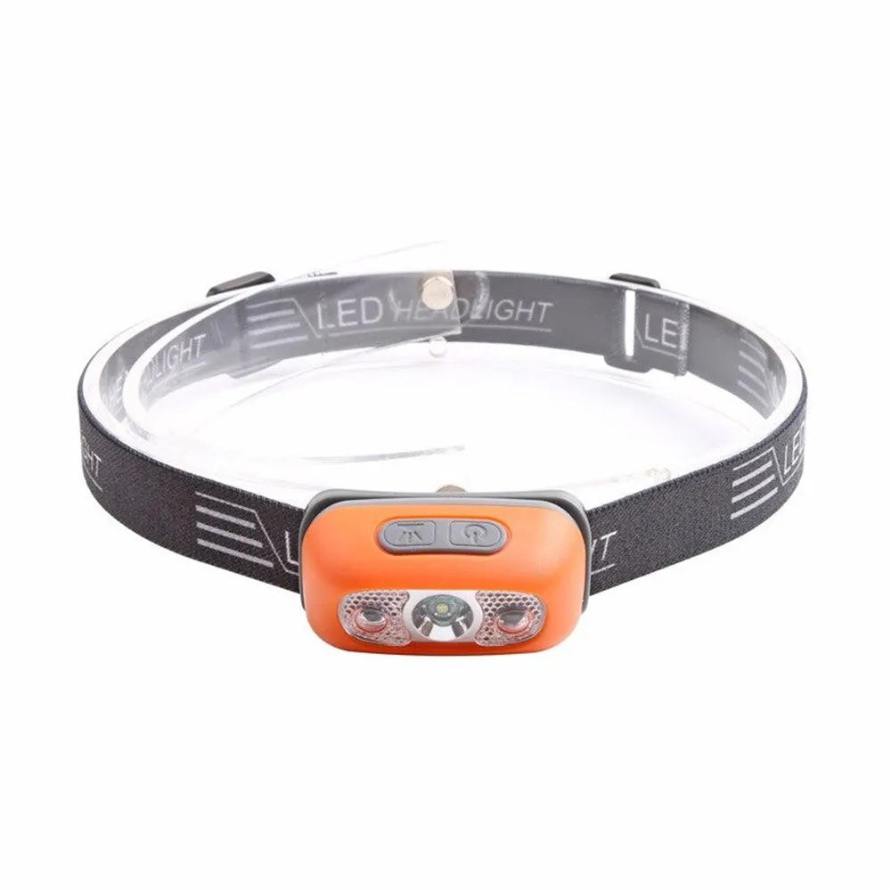 Rechargeable 4 Modes LED Flashlight Head Lamp