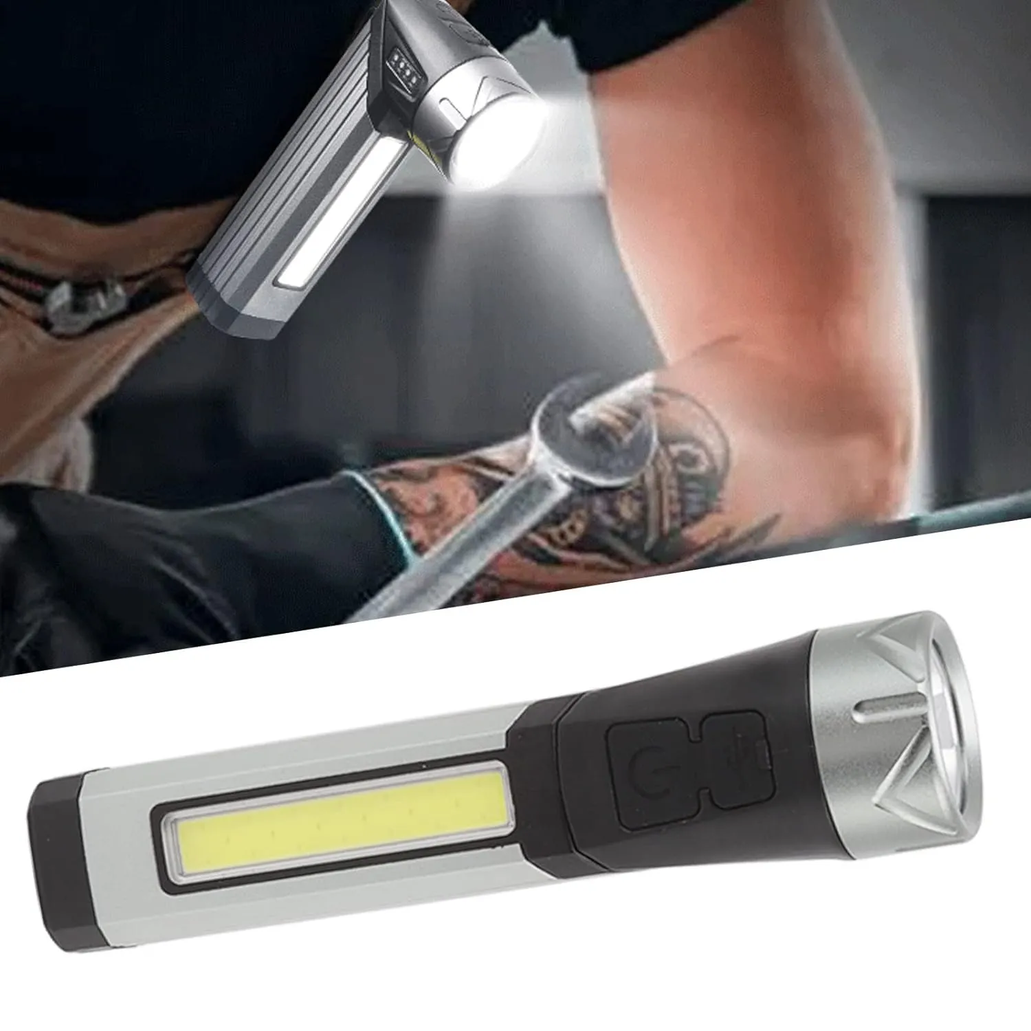 Rechargeable 90 Degree Angle LED Flashlight