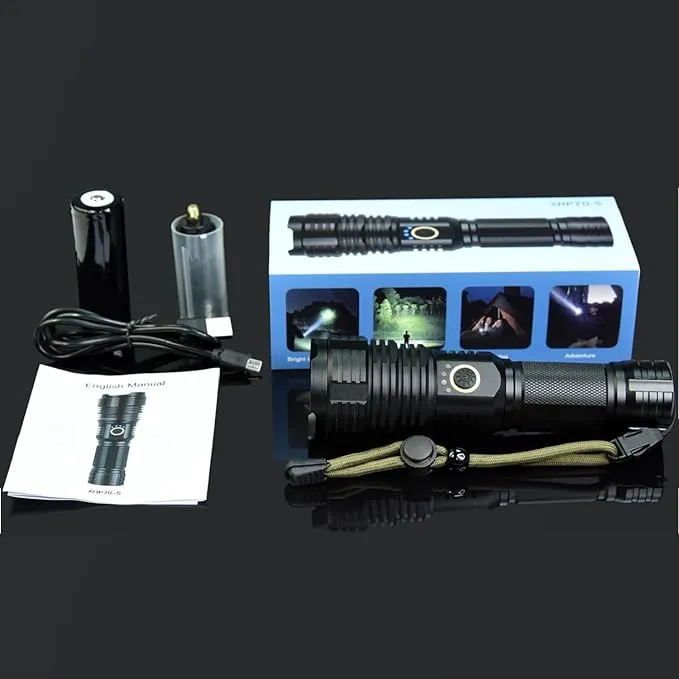 Rechargeable Flashlights 990000 High Lumens, Super Bright LED Flashlight Handheld, Powerful Tactical Flashlights Waterproof W/5 Lighting Modes, 20H Runtime for Emergency & Camp