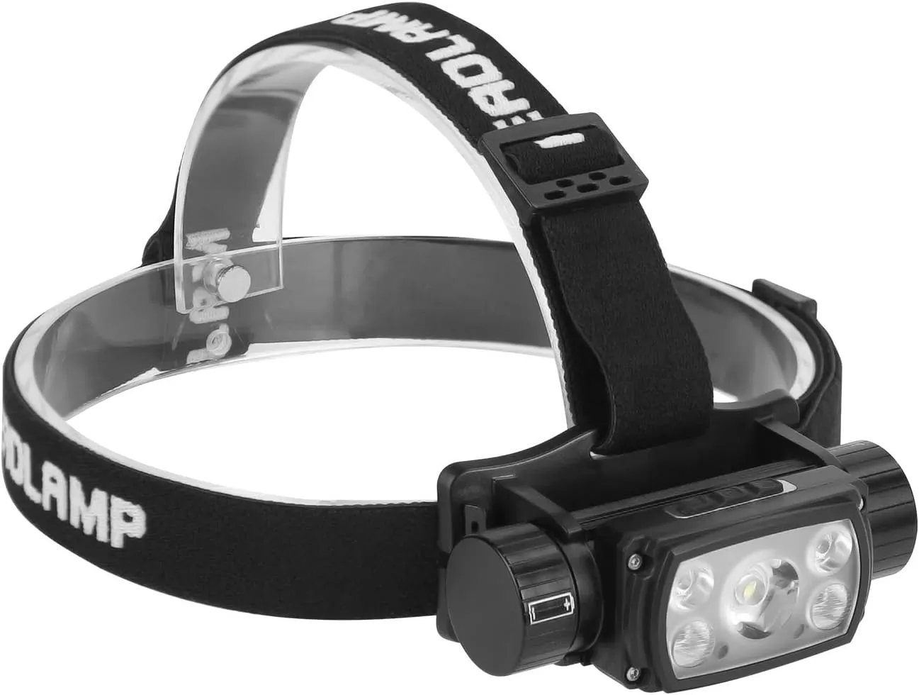 Rechargeable Headlamp Flashlight, Head Lights for Forehead, Motion Sensor Headlamp, 9 Light Modes Hand Wave Headlight Phone Charging Torch Flashlight for Fishing Running Camping Hiking