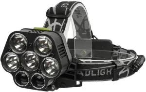 Rechargeable Headlamp, Head Torch with Red/Blue Light/Waterproof Headlamp with USB Cable for Camping Fishing,Car Repair,Outdoor