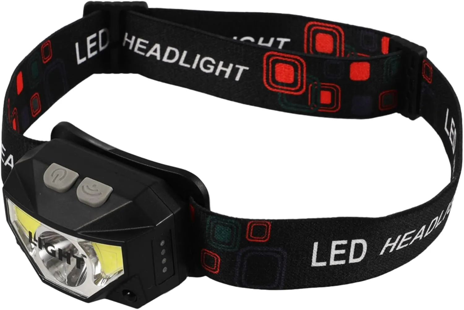 Rechargeable LED Headlamp for Camping Hiking Night Fishing Headband Light Compact Portable for Outdoor Activities Motion Sensor Floodlight Function