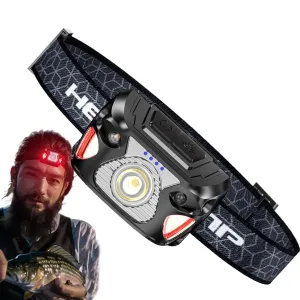Rechargeable LED Headlamp, Waterproof LED Headlamp, Multifunctional LED Head Light, Outdoor Rechargeable Headlight, Adjustable Beam Headlamp, Headlamp for Camping, Hiking, and Running
