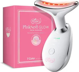 Red Light Therapy for Face Lift - Neck Device & Microcurrent Facial Massager - Luminesce 7-in-1 LED Facial Sculptor, True Beauty Glow Contouring Device, Double Chin Eliminator for Women - White