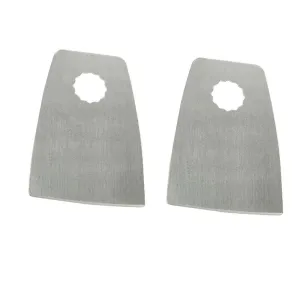 Replacement 2 Pack 52mm Flat Cut Stainless Steel Scraper Fits for Fein Multimaster Rockwell Sonicrafter Oscillating Tools for Versa Tool SB1N-D