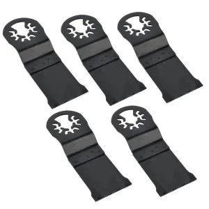 Replacement 5 Pack 35mm HCS Multi-Tool Saw Blades Fits for Fein Multimaster Dremel Bosch Craftsman Ridgid Oscillating Tools for Versa Tool MB5A