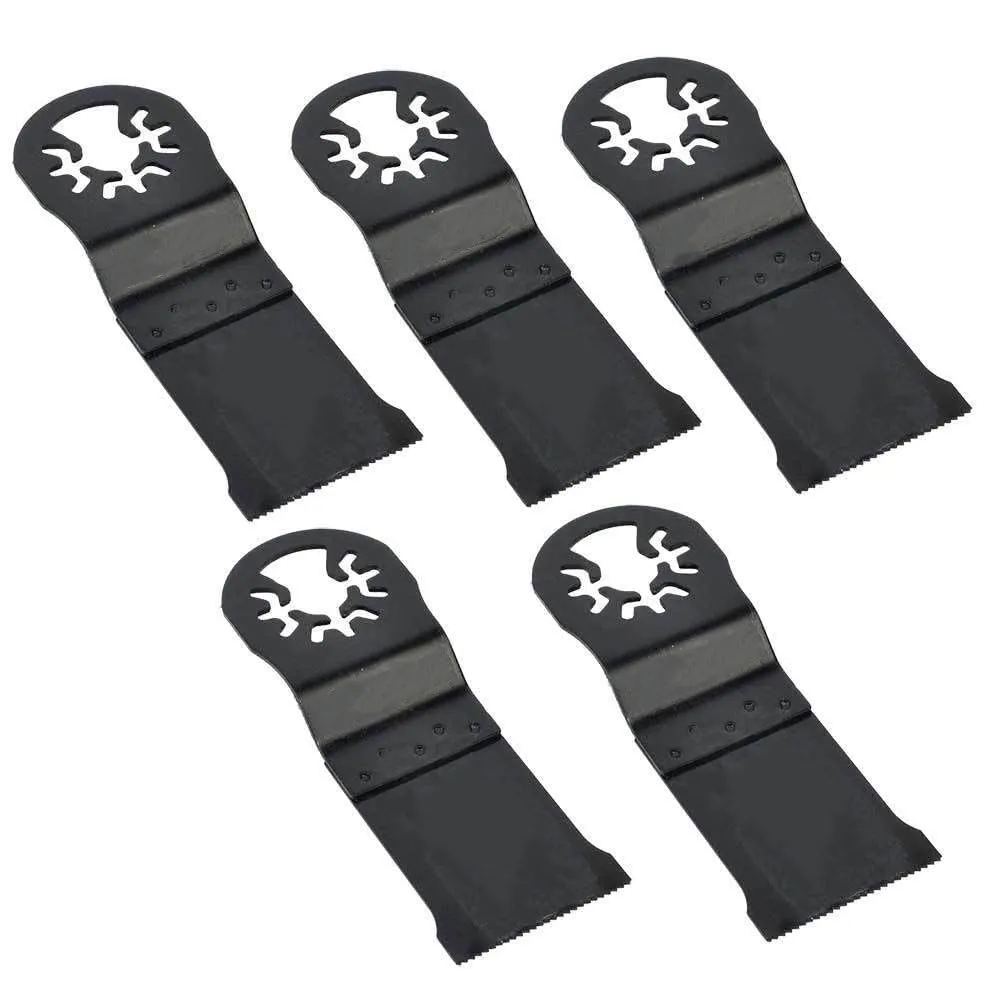Replacement 5 Pack 35mm HCS Multi-Tool Saw Blades Fits for Fein Multimaster Dremel Bosch Craftsman Ridgid Oscillating Tools for Versa Tool MB5A