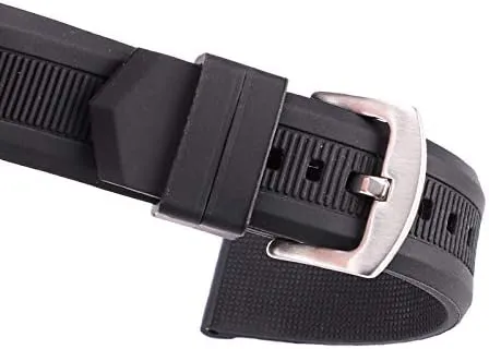 Replacement Watch Straps 22mm Watchbands Women Men Silicon Rubber Watch Band Strap Sport Diving Bracelet Watch Accessories Pin Buckle (Band Color : C1, Band Width : 22mm)