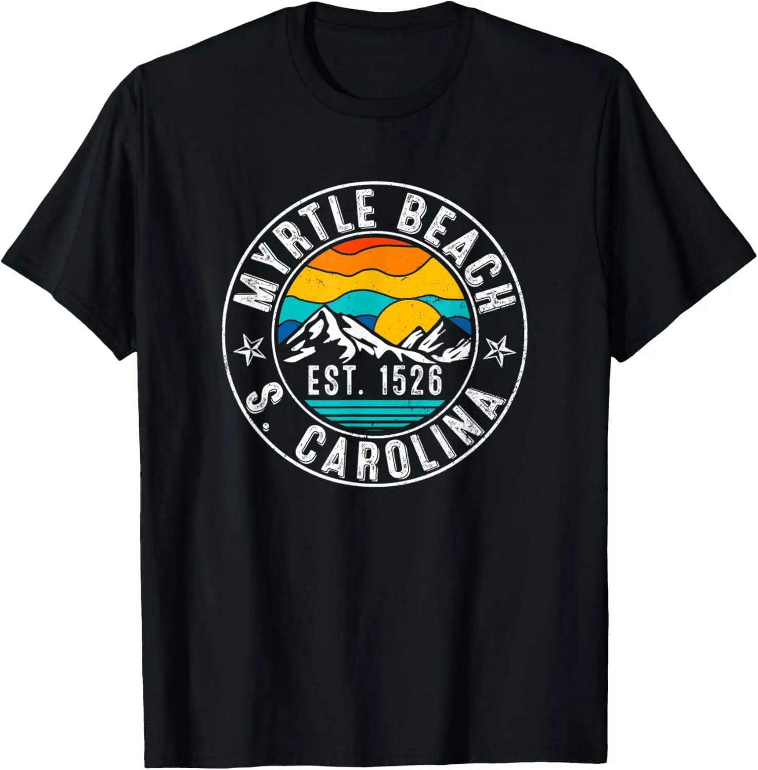Retro 70s 80s Myrtle Beach South Carolina SC T-Shirt