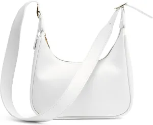Retro Classic Half Round Messengerbag Shoulderbag, Zipper Open And Close, Suitable For Women