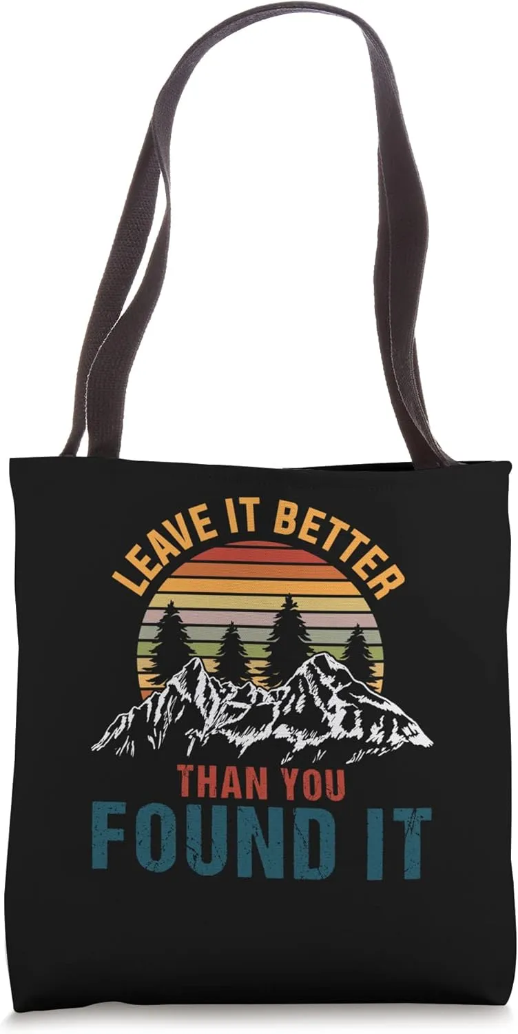 Retro Environmentalist Statement Awareness Camper Tote Bag