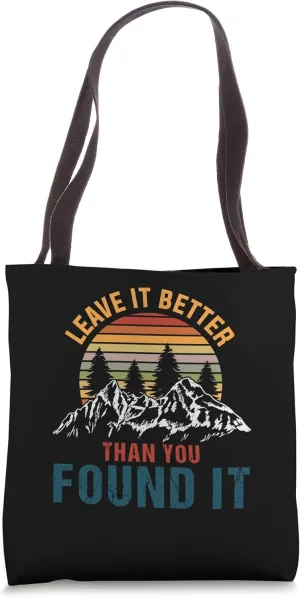 Retro Environmentalist Statement Awareness Camper Tote Bag