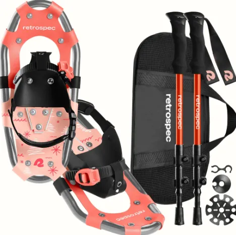 Retrospec Youth Drifter Snowshoe Bundle