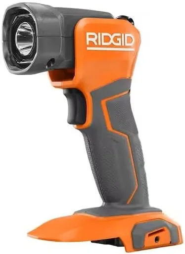 RIDGID 18V Cordless LED Work Light Flashlight (Tool Only) (Renewed)