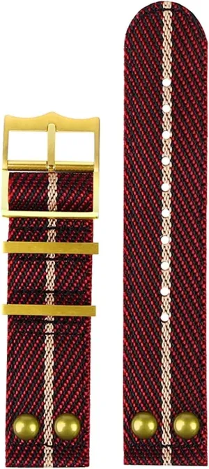 Rivet Nylon Strap For Iwc Fabric WatchBand 22mm Canvas Wrist Strap