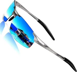 ROCKNIGHT Driving HD Polarized UV400 Protection Ultra light Al-Mg Golf Fishing Outdoor Sunglasses