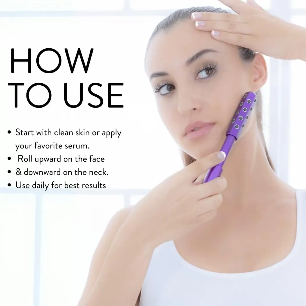 Roller Uplifting Face Massager Beauty Roller for Skin Tightening & De-Puffing, Face, Eye, Chin, Neck Massager, Anti-Aging Beauty Tool to Lift, Firm and Tighten Skin