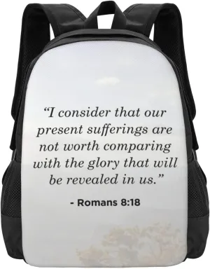 Romans 8 18 Lightweight Packable Backpack Travel Casual Large Capacity Daypack Foldable Backpack For Men Women
