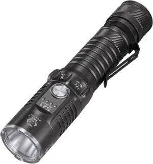 RovyVon S21 High Lumen EDC Flashlight, 3000 Lumens and 400 Meters Long Throw Searchlight with Easy Use Mechanical Ratary Switch, Magnetic Base, IP68 Waterproof