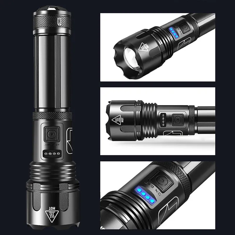 RoyaleGlow Waterproof Military Laser Pocket Lamp 12000 Lumen