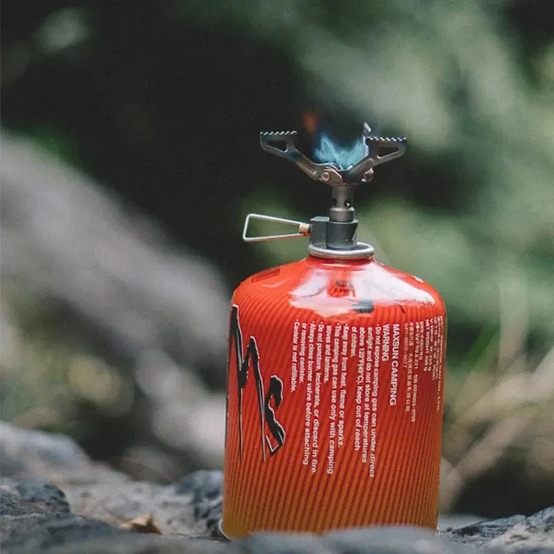 Royaleva Mini Camping Stove – Ultra-Light Titanium Pocket Burner for Outdoor Cooking & Hiking