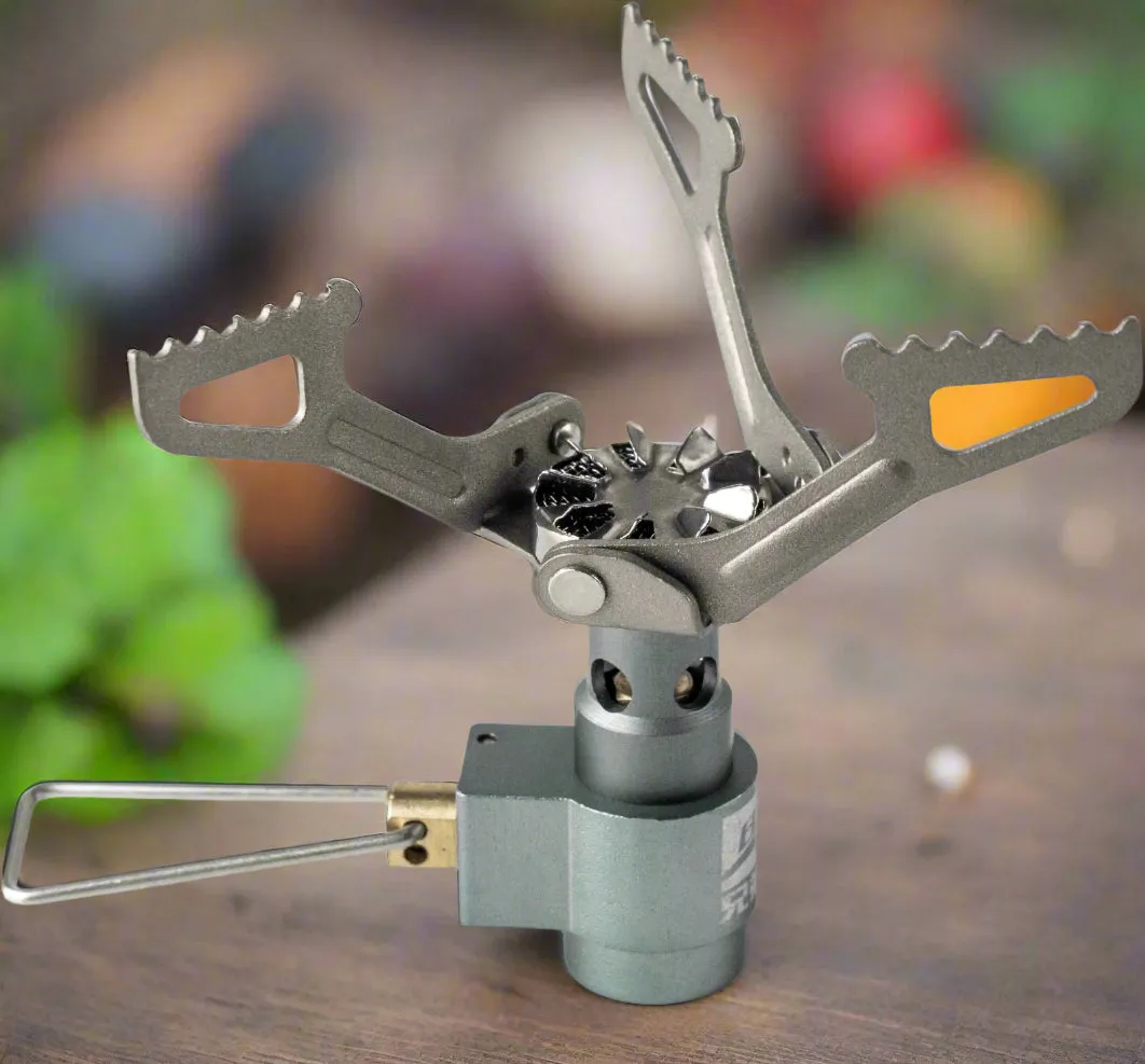 Royaleva Mini Camping Stove – Ultra-Light Titanium Pocket Burner for Outdoor Cooking & Hiking