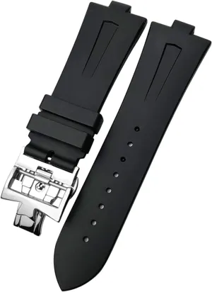 Rubber Watch Strap For Vacheron Constantin Overseas Waterproof Sport Replacement Watchband 25mm * 8mm